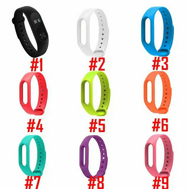 ( TERLARIS ) STRAP / TALI JAM XIAOMI BAND 2 GRATIS CHARGER TALI JAM SMARTWACH