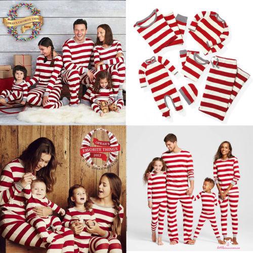 Family Christmas Pajamas Pjs Matching Baby Kids Adult Xmas Nightwear Sleepwear