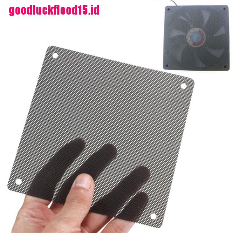 {LUCKID}5PCS 120mm Cuttable Black PVC PC Fan Dust Filter Dustproof Case Computer Mesh