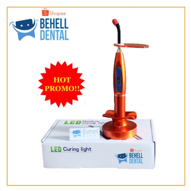 Laser behel rainbow . Light cure . Light curing LED . Laser lem behel Orthobonding