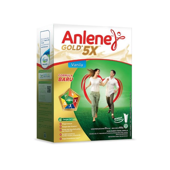 

Anlene Gold Plus 5X Hi-Calcium Vanila 650G