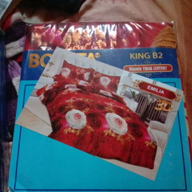 Sprei Bonita No 1 Uk 180x200 Red Wood