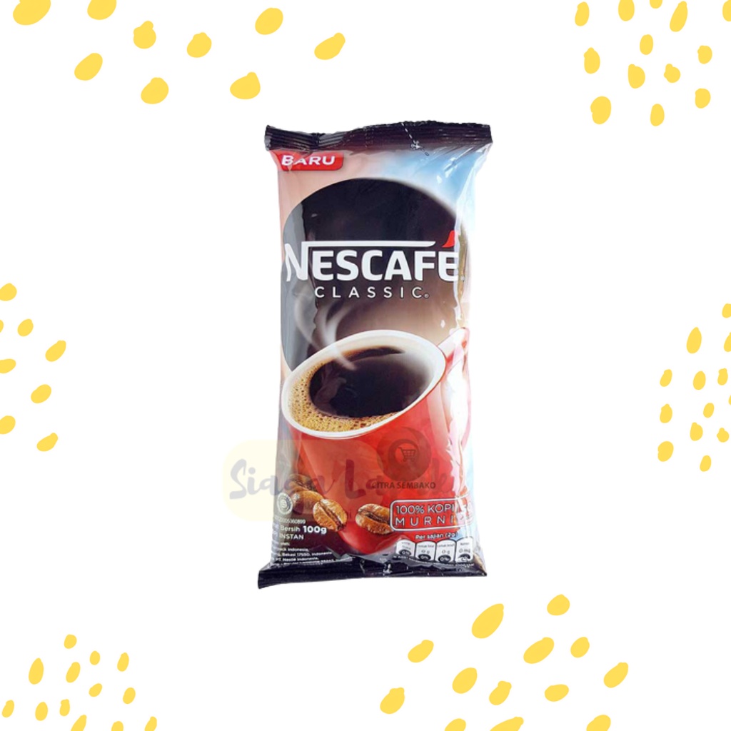 

Nescafe Classic Kopi Robusta murni 100 gram