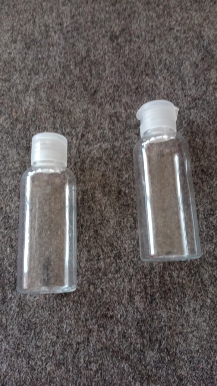 Sh Botol Plastik Fliptop 60 Ml Bening