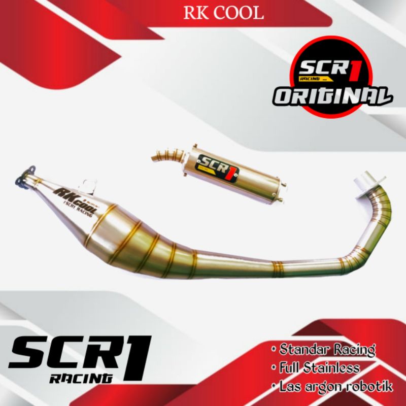 Knalpot racing Suzuki RK COOL stainless SCR1
