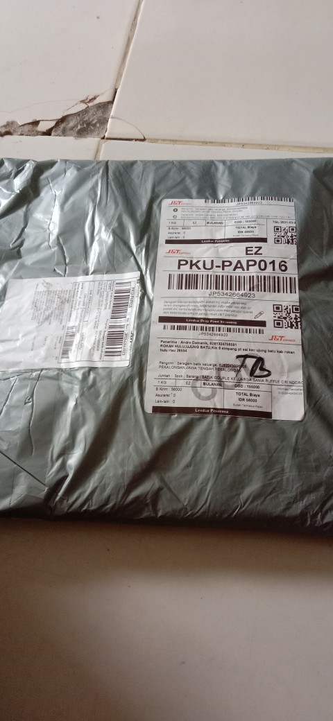 Batik Couple Keluarga Sania Ruffle Ori Ndoro Jowi Dnt Madu Tosca