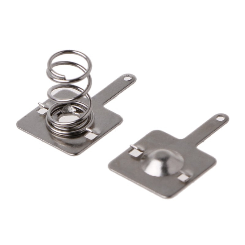 CRE  50 Pairs Metal Battery Spring Plate Set for AA AAA Positive Negative Contact