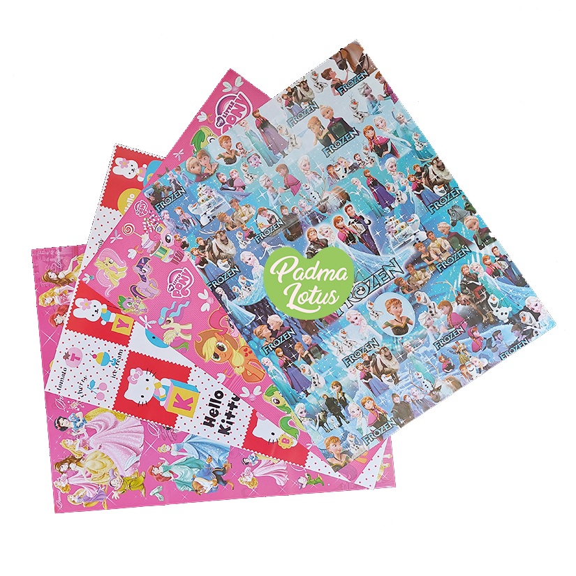 isi 10 Kertas Kado Fancy