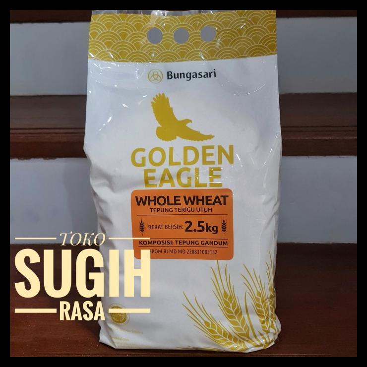 

TERBARUU!! Golden Eagle Tepung Gandum Halus (Whole Wheat) - 2.5 KG SALE