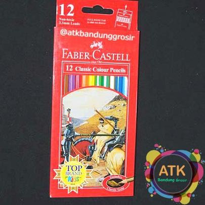 Hadir Hebat Pensil Warna Faber Castell Classic Colour Pencils 12 Long Panjang