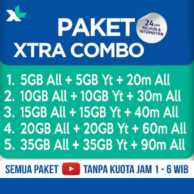 Inject Paket XL Xtra Combo
