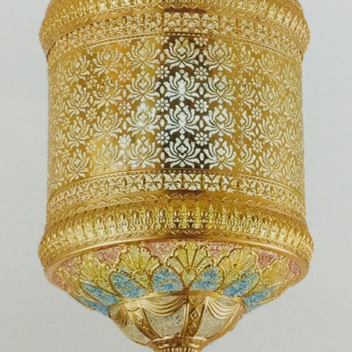 LAMPU GANTUNG ANTIK 3 LAMPU RUANG MAKAN/TERAS DIAMETER 30CM.