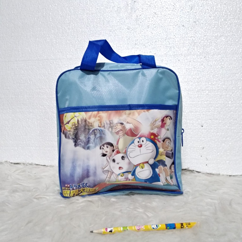 TAS TKD ECER Souvenir Ulang tahun anak Goodie Bag ultah Goody Karakter-Doraemon biru