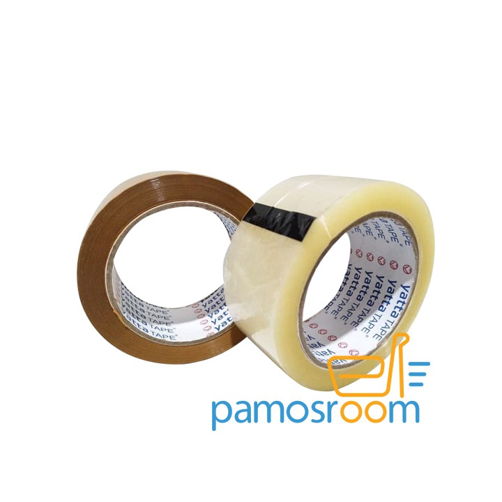

Lakban Yatta Tape Bening Dan Coklat 2Inch 48mm (90 yard)