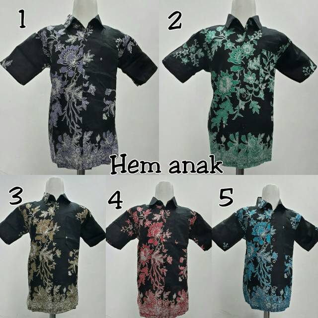 Hem Batik Anak Anggrek Fz