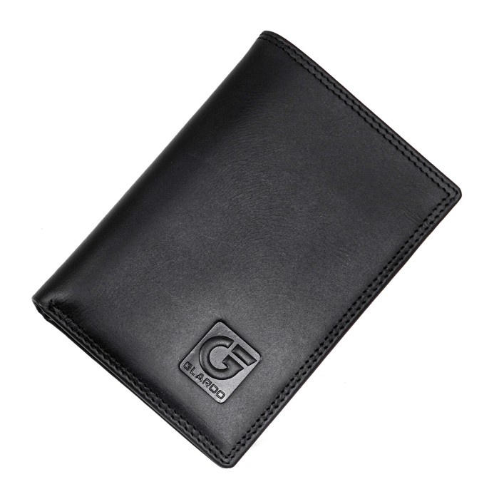 SALE Dompet Kulit Glardo WLJ007 - Hitam, 9x13
