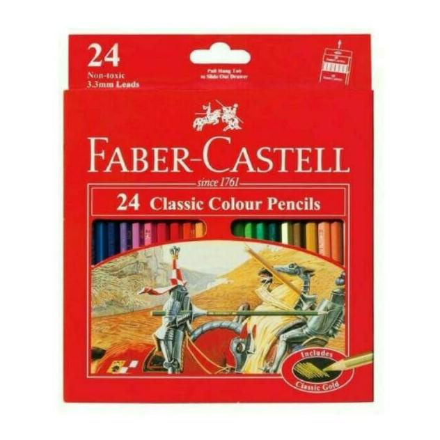 

classic colour pensil/pensil warna faber-castell 24