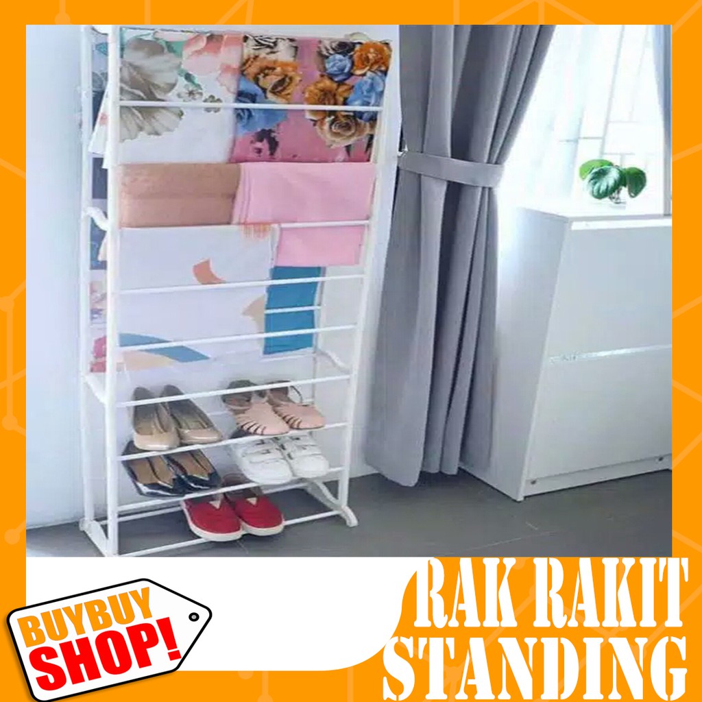 amazing shoes rack rak  sepatu  10 tingkat rakitan  rak  