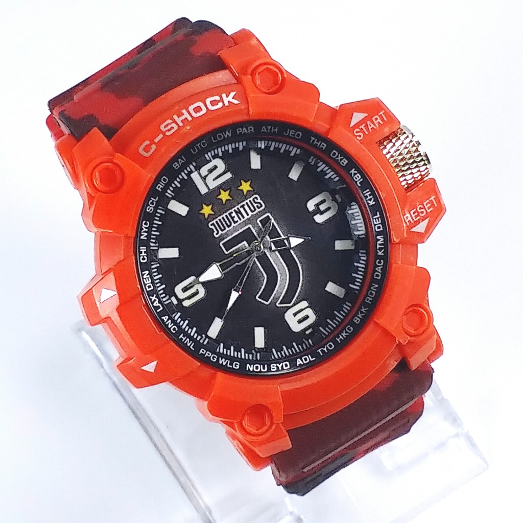 [LIMITED EDITION] JAM TANGAN JUVENTUS STRAP ARMY MERAH