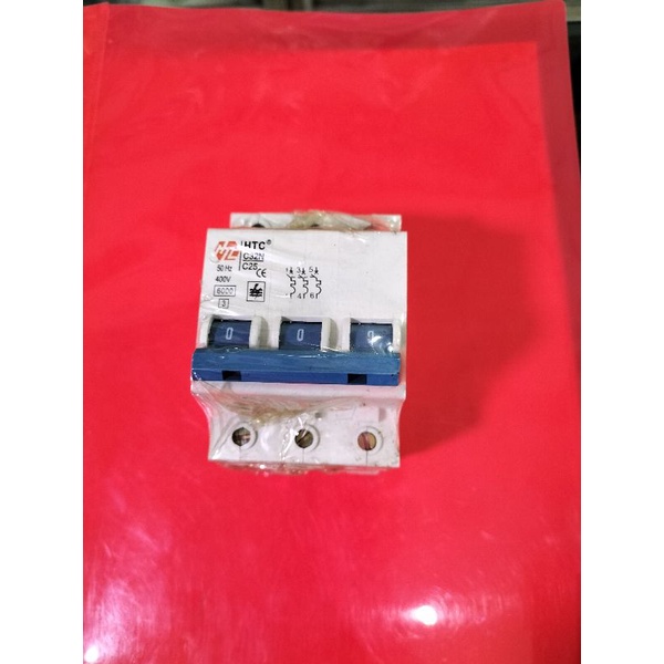 HTC MCB 3 PHASE 16A 25A / MINI CIRCUIT BREAKER 3 PHASE / MCB 3 PAS