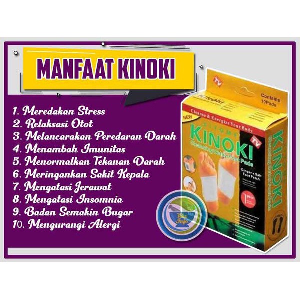 Kinoki gold koyo kaki detox original 10 pad 1 box