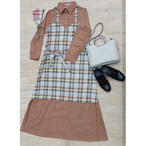 Baju Overall wanita Maxi Dress Danita