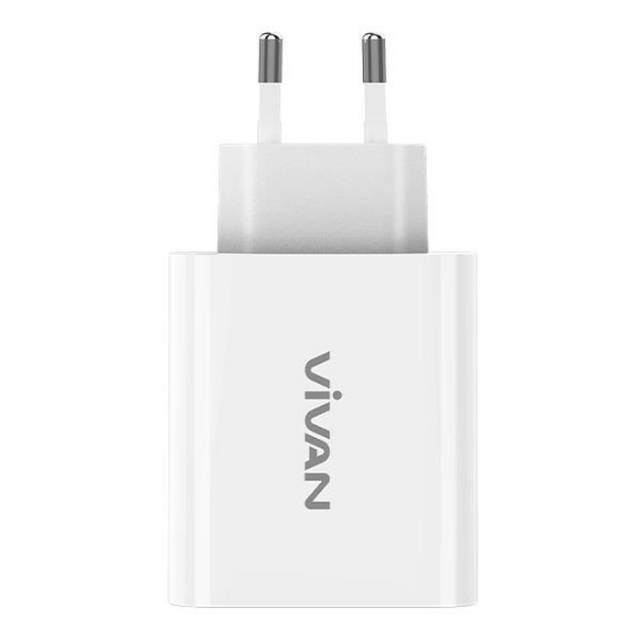 VIVAN DT01 DUAL OUTPUT 5A Adapter FAST CHARGER TYPE-C USB