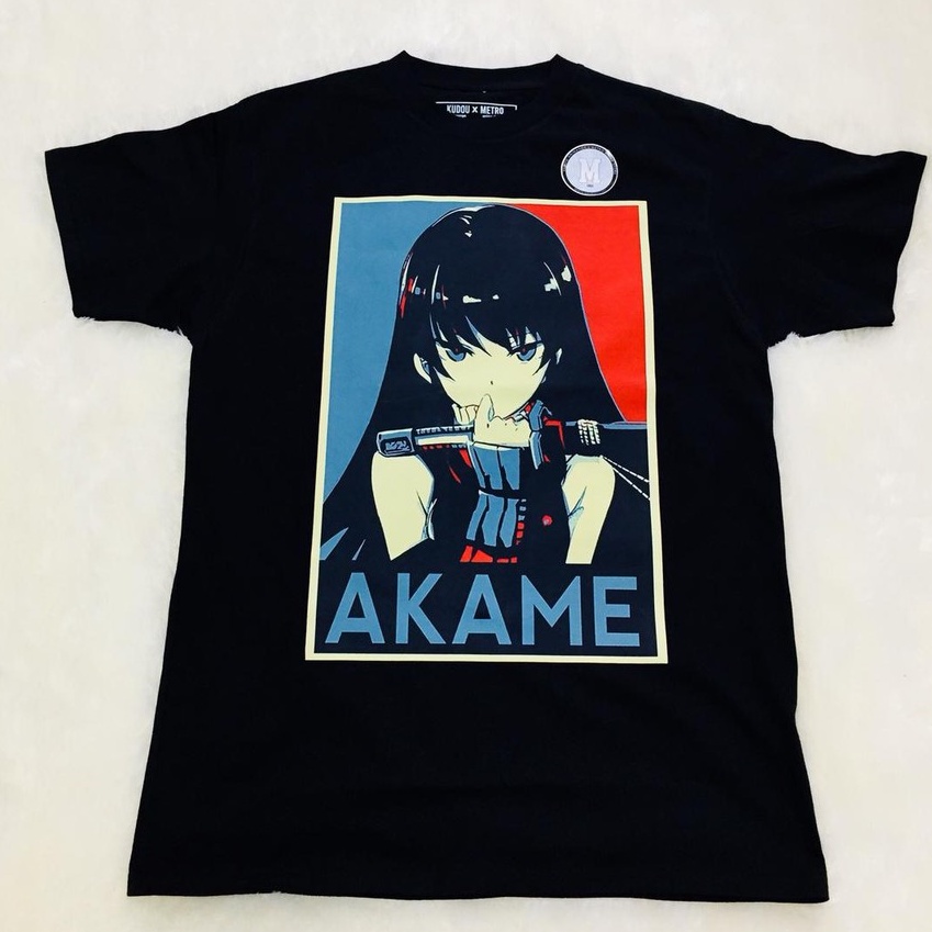 Tshirt Akame Chara Anime Akame Ga Kill Black Premium Quality