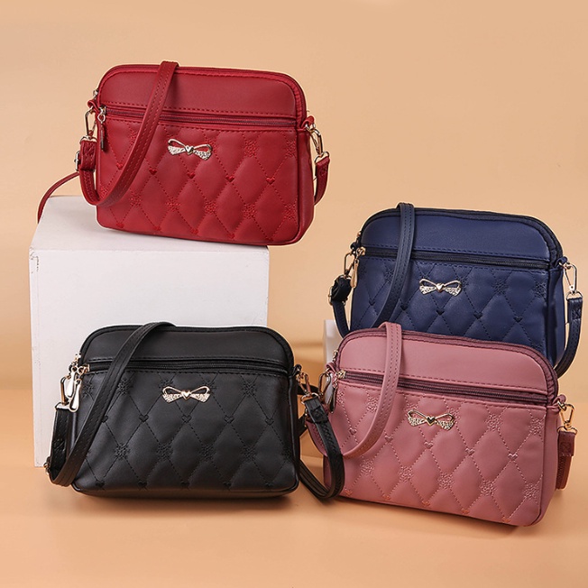 Tas Selempang Wanita Kulit Premium Pesta Korea Sling Bag Import J160