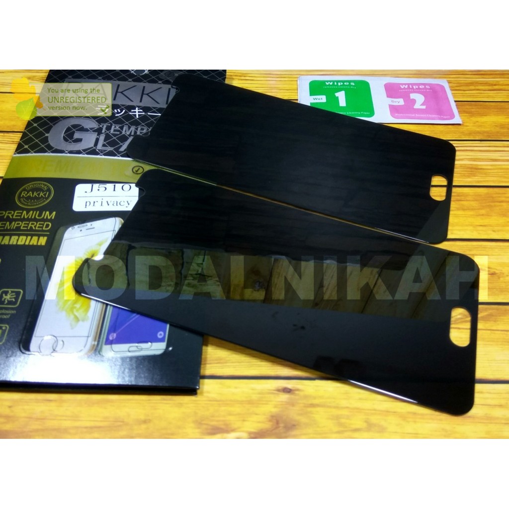 Tempered Glass Spy SAMSUNG J5 2016 /Anti Gores Kaca Gelap/ ANTI GORES KACA PRIVACY