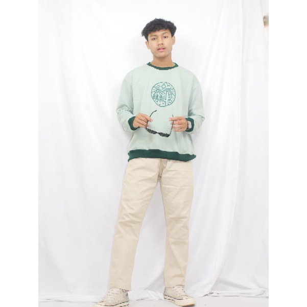 LANDSCAPE CREWNECK DEWASA - Sweater Hoodie Crewneck Sablon Keren Murah Lucu Cewe Cowo