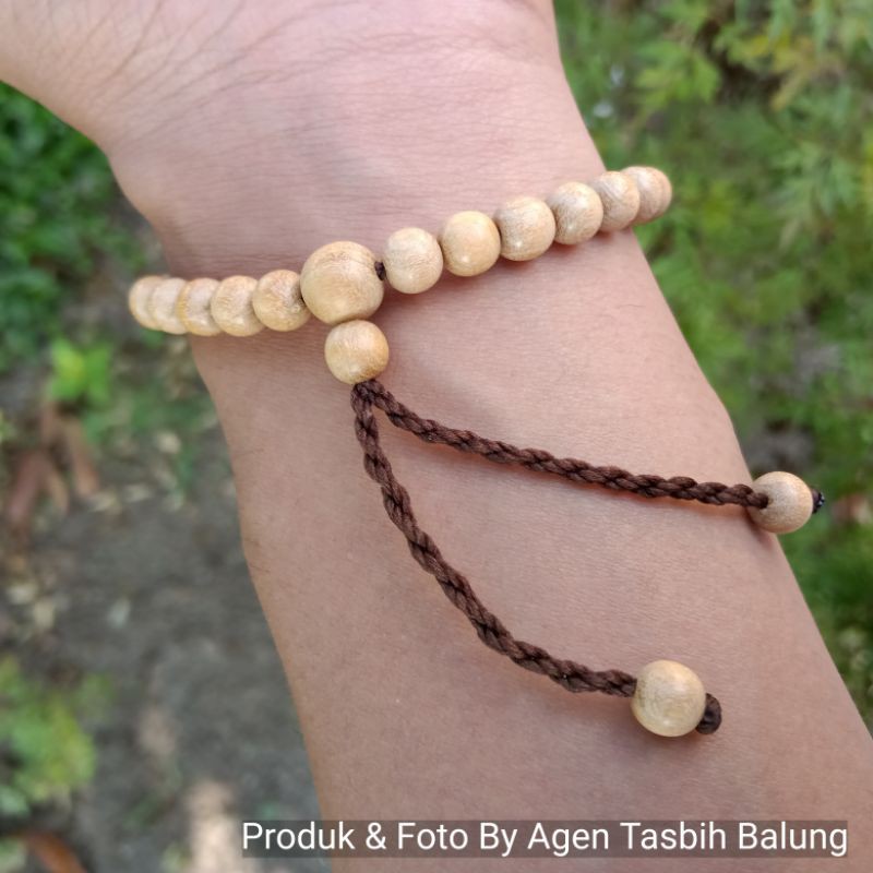 Gelang Pria Wanita Kayu Cendana Harum Natural Asli size 6,8,10mm ORIGINAL!!