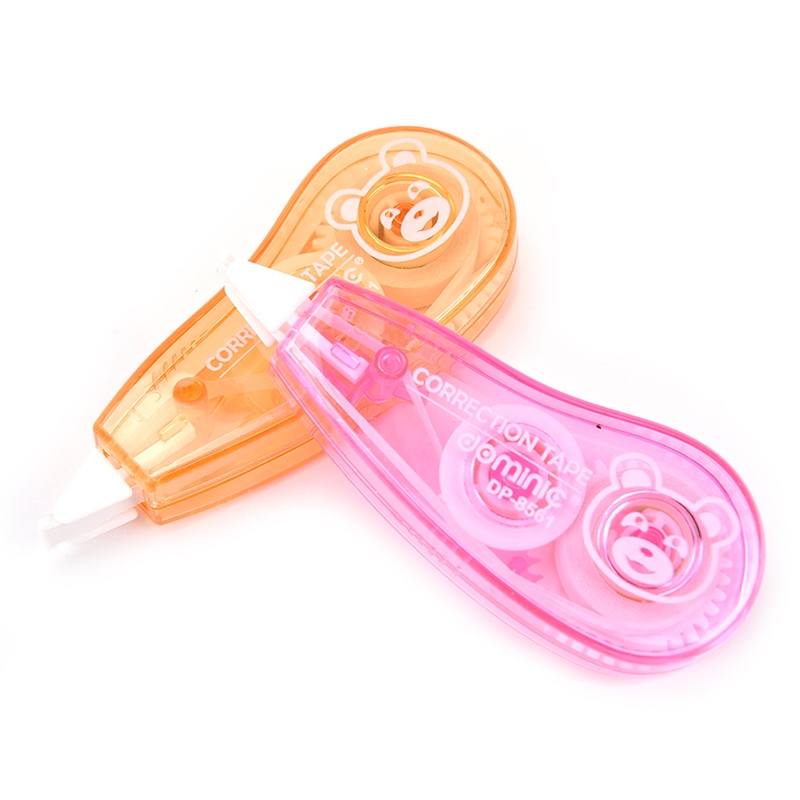 (LUCKID) 1pc Correction Tape / Tip-Ex Kertas Roller Warna Putih Untuk Sekolah / Kantor