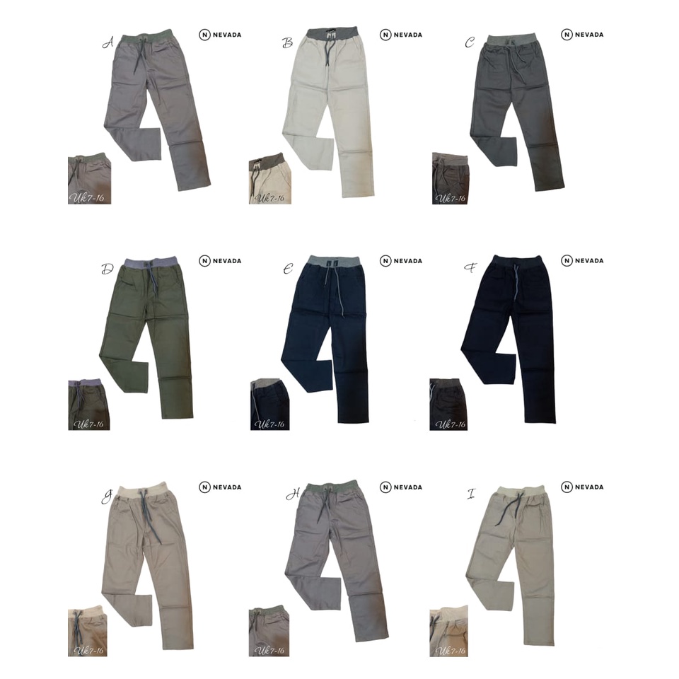 CELANA CHINOS NEVADA JUNIOR / CELANA CHINOS NEVADA ANAK / CELANA PANJANG ANAK