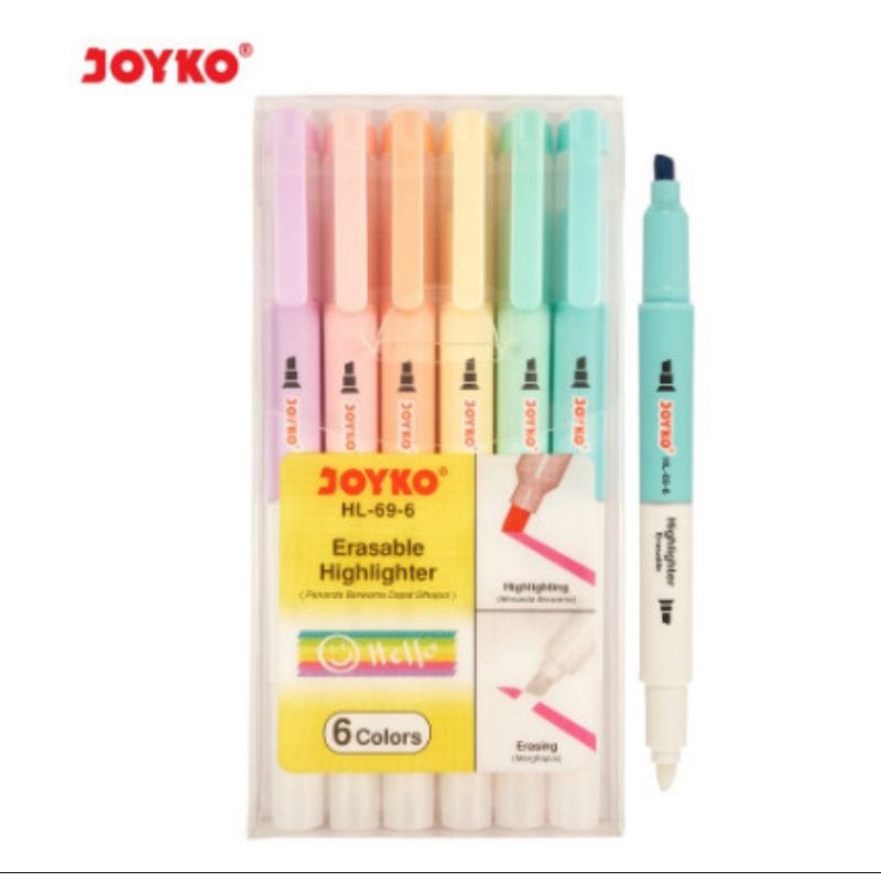 

Erasable Highlighter Penanda Dapat Dihapus Joyko HL-69-6