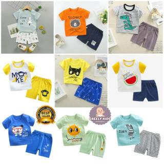  0 4 th SETELAN BAJU BAYI BAJU BAYI MOTIF IMPORT  