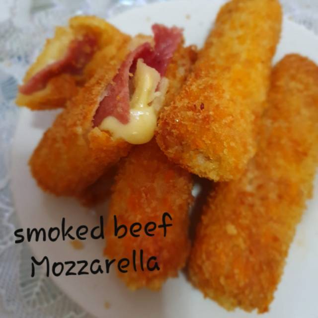 

Smoked beef mozzarella siap santap