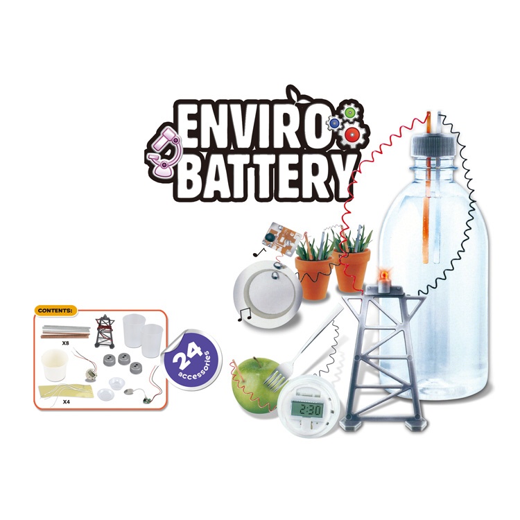 ENVIRO BATTERY - Mainan Edukasi Eksperimen Baterai - Seri Sains Anak