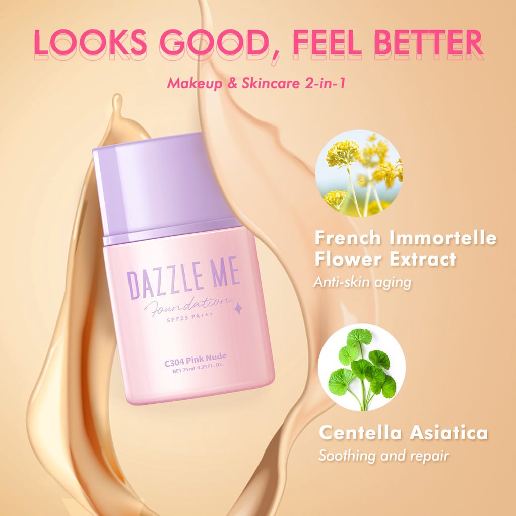 DAZZLE ME Day by Day Foundation Makeup SPF 25 PA+++