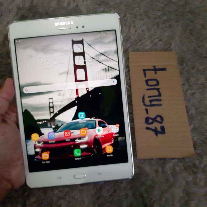 Samsung Tab A s pen P355 2/16gb putih mulus