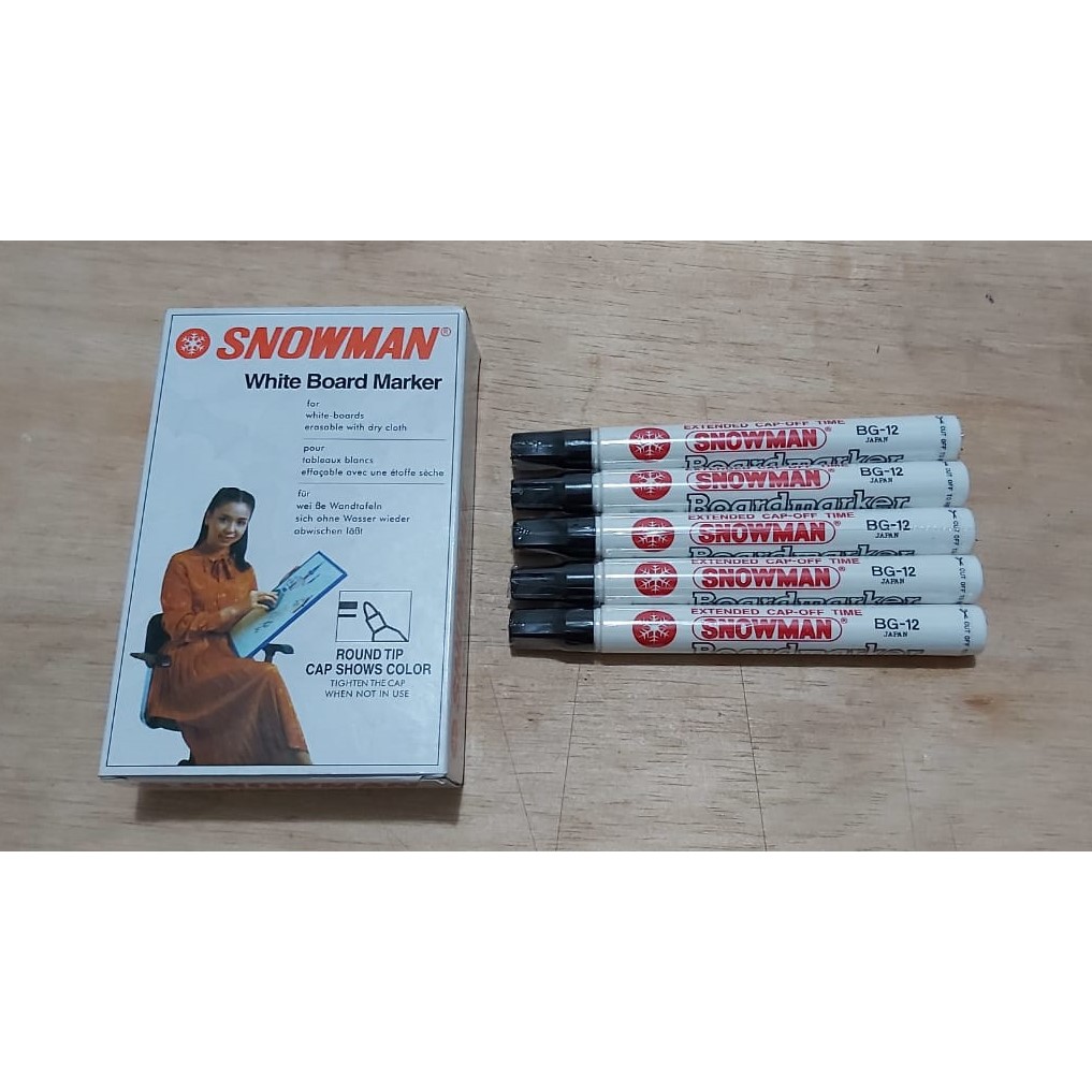 

Spidol Whiteboard Marker Snowman BG12 [ 1 PCS ]
