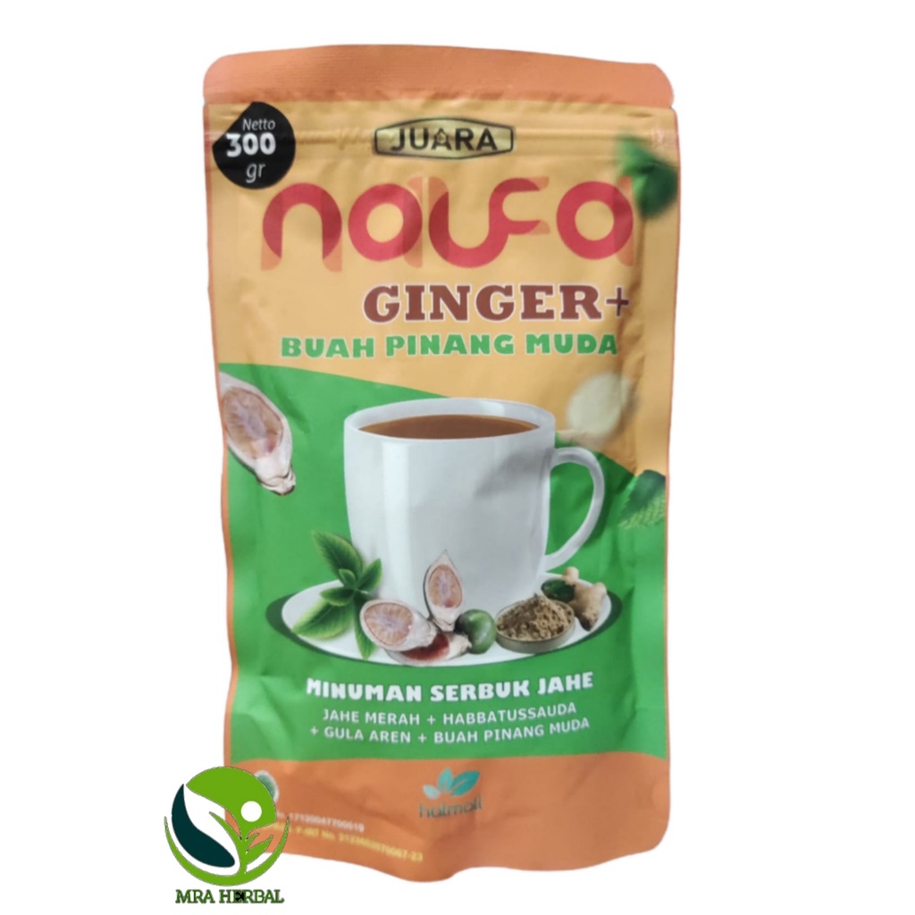

Minuman Serbuk Jahe Asli Naufa Ginger + Buah Pinang Muda 300 gr