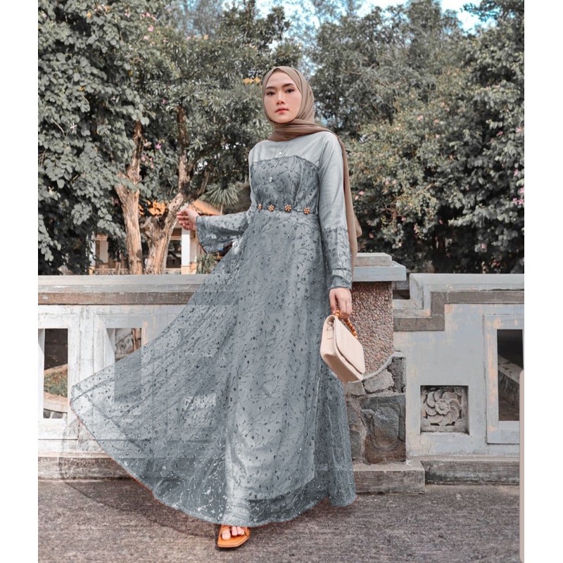 JCZ- Maxi Rachel / Maxi wanita Lebaran Terbaru / Gamis wanita kekinian / Gamis premium