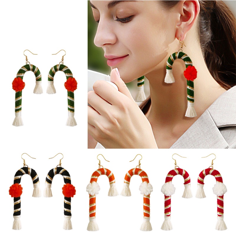 Siy Anting Tusuk Bentuk Tongkat 4 Warna Untuk Wanita