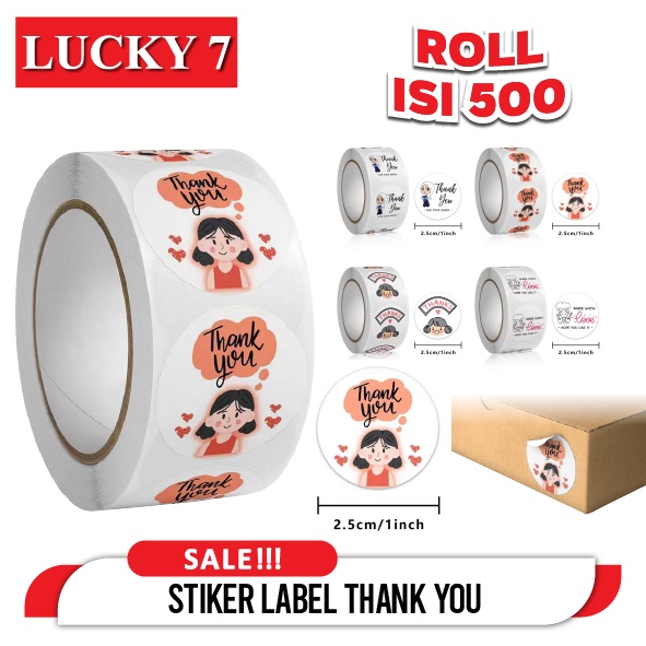 Jual Roll Pcs Sticker Label Makanan Ucapan Thank You For Your Order Shopee Indonesia