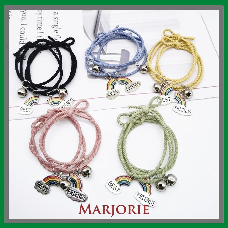 2 Pcs/set Adjustable Magnetic Braided Gelang Pasangan Gaya Etnis Cina-MJD