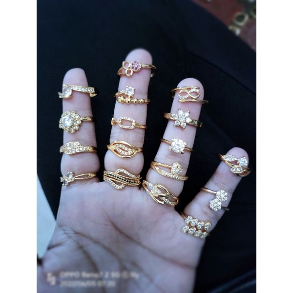 grosir 100pcs cincin xuping lokal premium