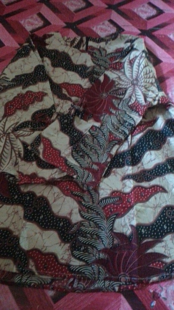 Samhadi Batik Blouse Blus Seragam Ecer Atasan Batik Wanita Formal Non Formal Batik Wanita M L Xl Xxl