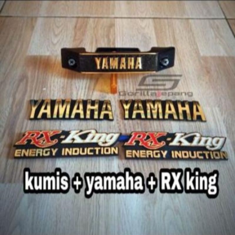 Paket Hemat Kumisan Rx-King Set Logo Tangki Yamaha RX-King Set Logo BOK Aki Tebal