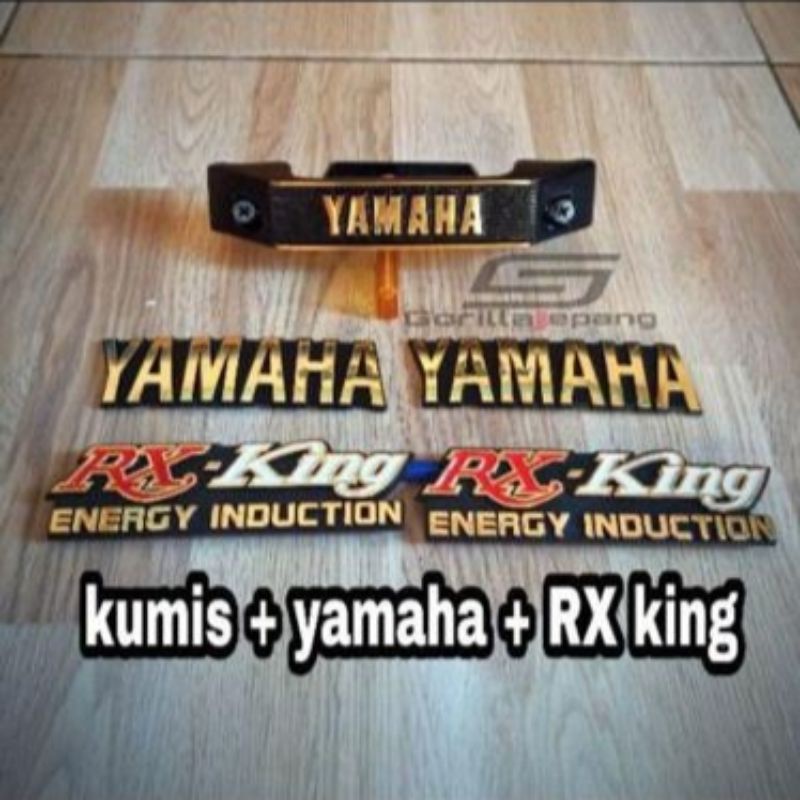 Paket Hemat Kumisan Rx-King Set Logo Tangki Yamaha RX-King Set Logo BOK Aki Tebal